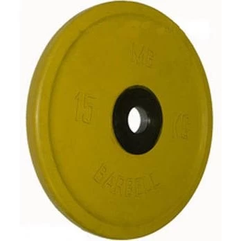 Диск BARBELL Евро-классик обрезиненный цветной, 15 кг., фото 1