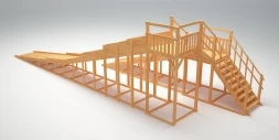 Зимняя деревянная горка &quot;Зима Wood&quot;-9, фото 3