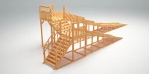 Зимняя деревянная горка &quot;Зима Wood&quot;-9