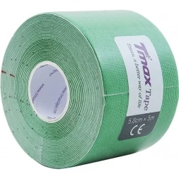 Тейп кинезиологический Tmax Extra Sticky Green (5 см x 5 м), арт 423181, зеленый, фото 1