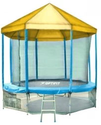 Батут OPTIFIT Like Blue 16ft 4,88 м с желтой крышей, фото 1
