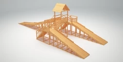 Зимняя деревянная горка &quot;Зима Wood&quot;-11, фото 3
