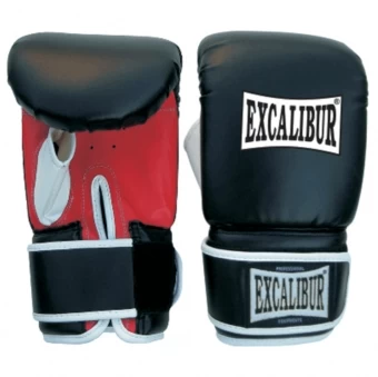 Перчатки снарядные Excalibur 604/02 Cowhide Leather - Black/Red, фото 1