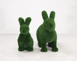 Топиари композиция заяц Бари и заяц Чики - газон Deluxe Green, фото 3