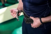 Пояс атлетический с карабином  60/100 мм  2 -слойный