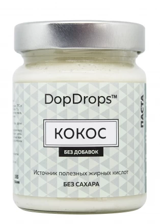 Кокосовая паста, без добавок, в стекле, 265г, фото 2