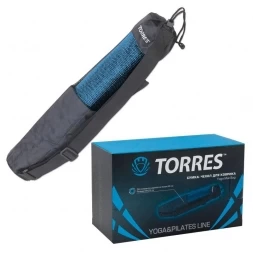 Сумка-чехол для коврика &quot;TORRES&quot;, размер 68х22 см, нейлон, регулируемая ручка, черный