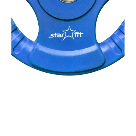 Диск обрезиненный BB-201 2,5 кг, d=26 мм, синий, фото 2