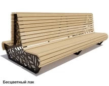 Скамейка уличная Ялта, Сосна 1,2 м