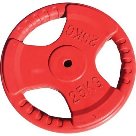 Диск обрезиненный ZSO цветной &quot;3 HANDLE&quot; D-26, 25 кг, фото 1