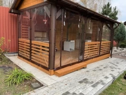 Прямоугольная беседка Крымская с барбекю, фото 2