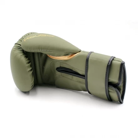 Перчатки боксерские KouGar KO900-6, 6oz, темно-зеленый, фото 3