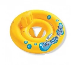 Надувной плотик круг Intex 59574 с трусами 67 см до 11кг от 1-2 лет, фото 1