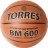 Мяч баск. &quot;TORRES BM600&quot; арт.B32025, р.5, ПУ, нейлон. корд, бут. камера, темнокоричневый-черн