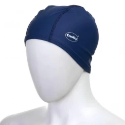 Шапочка для плавания &quot;FASHY PU-Lycra Cap Long&quot;, силикон/латекс/акрил/лайкра, темно-синий