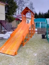 Заливная горка &quot;Снежинка&quot; с крышей, скат 4 м