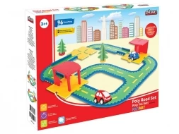 Мягкая игрушечная дорога с двумя машинками Pilsan (03-480), фото 2