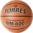 Мяч баск. &quot;TORRES BM600&quot; арт.B32027, р.7, ПУ, нейлон. корд, бут. камера, темнокоричневый-черн