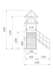 Зимняя горка Савушка Зима Wood 7/4, фото 8