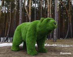 Топиари медведь Муни - газон Deluxe/Deluxe Green, фото 5