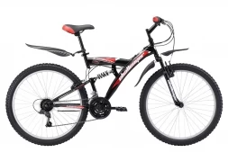 Велосипед Challenger Mission Lux FS 26 черно-красный 18''