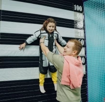 Батутная арена + костюм липучка