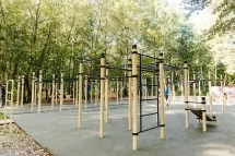 Рукоход, шведская стенка, 7 турников и скамья для пресса Канак