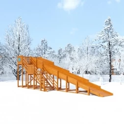 Зимняя горка Snow Fox, скат 10 м, фото 1