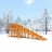 Зимняя горка Snow Fox, скат 10 м