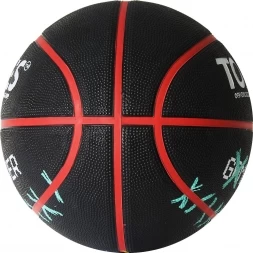 Мяч баск. &quot;TORRES Game Over&quot; B02217, р.7, резина, нейлон. корд, бут. кам., черный, фото 3