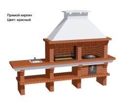 Печь Аристократ 730 Прямоугольный кирпич красный , фото 12