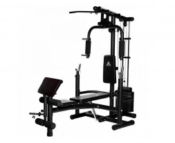Силовой комплекс со скамьей DFC Homegym (три короба + два груза), фото 1