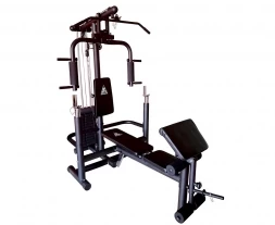 Силовой комплекс со скамьей DFC Homegym (три короба + два груза), фото 2