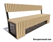 Парковая скамейка Восток, 2 м Ангарская сосна