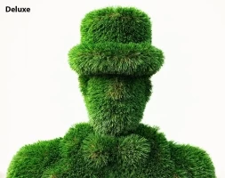 Топиари Джентльмен в шляпе с тростью, h=230 см - газон Eco, фото 6