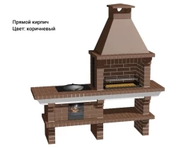 Печь Аристократ 714 Радиальный кирпич красный с коричневым, фото 8