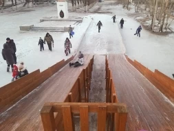 Зимняя деревянная горка &quot;Snow Fox 4 ската&quot;, фото 8