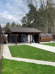 Навес для двух машин ТРИУМФ Несущий каркас, фото 10