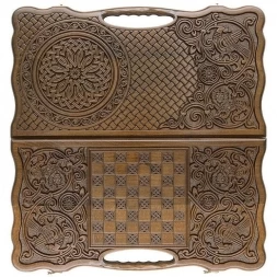 Нарды резные &quot;Армянский узор 6&quot; с ручкой 60, Haleyan, фото 1