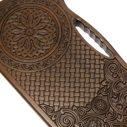 Нарды резные &quot;Армянский узор 6&quot; с ручкой 60, Haleyan, фото 2