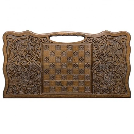 Нарды резные &quot;Армянский узор 6&quot; с ручкой 60, Haleyan, фото 4