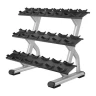 Изображение товара Стойка для хромированных гантелей в 3 ряда на 10 пар PRECOR DBR813
