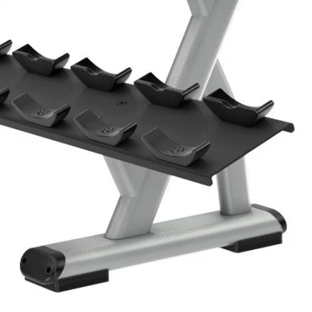 Стойка для хромированных гантелей в 3 ряда на 10 пар PRECOR DBR813, фото 3