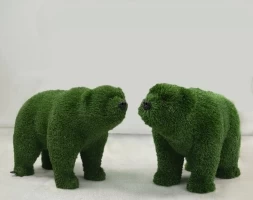 Топиари композиция медведи Стик, братья - газон Deluxe Green + Eco, фото 1