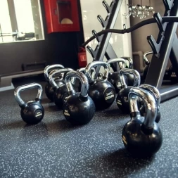 Гиря обрезиненная с хромированной ручкой PROFI-FIT,  6 кг, фото 2