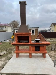 Печь Аристократ 714 Прямоугольный кирпич микс коричневого с желтым, фото 2