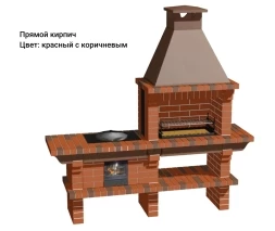 Печь Аристократ 714 Прямоугольный кирпич микс коричневого с желтым, фото 5