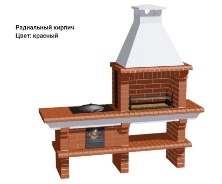 Печь Аристократ 714 Прямоугольный кирпич микс коричневого с желтым, фото 10
