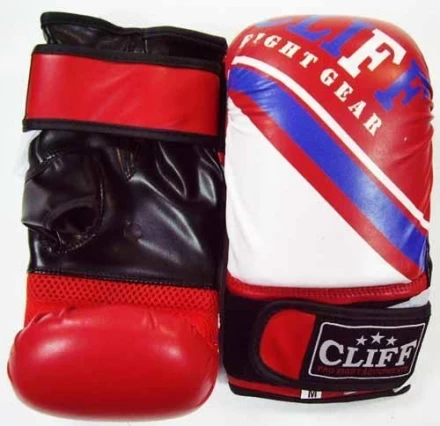 Перчатки снарядные Fight Gear (FLEX) красные р.L, фото 1