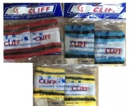 Напульсники Cliff полосатые (хлопок, эластан)